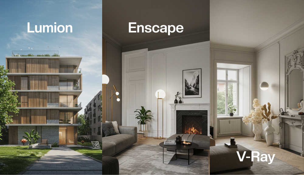 Lumion, Enscape, and V-Ray Training