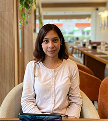 Successful student from Broadway Infosys Ms. Monica Pradhan