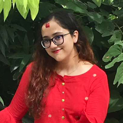 Successful student from Broadway Infosys Ms. ⁨Aayusha Poudel