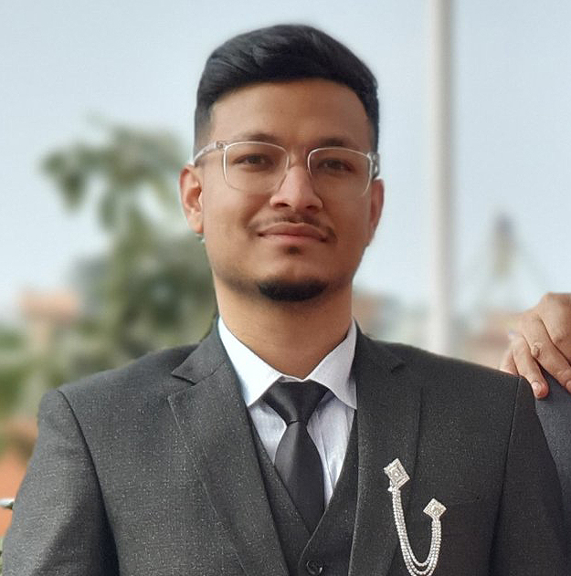 Successful student from Broadway Infosys Mr. ⁨Raj Shrestha