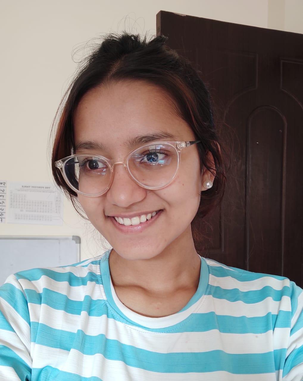 Successful student from Broadway Infosys MS. Luna Bharati